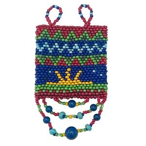 Handmade Beaded Sunrise Pouch